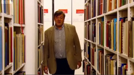 Stephen Fry in the British Library basements
